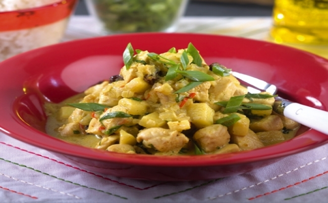 Curry de pollo
